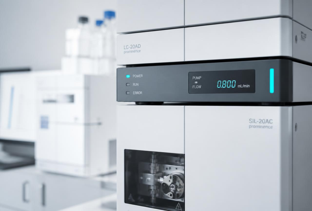 Analytical laboratory instrumentation used for research material documentation